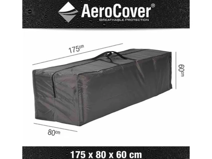 Aerocover Schutzhülle für Gartenmöbelkissen 60 cm x 80 cm x 175 cm Anthrazit* Kissen