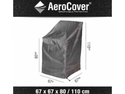 Aerocover Schutzhülle für Stapelstühle 80/110 cm x 67 cm x 67 cm Anthrazit