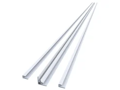 AICA 210cm Eckprofil mit Kantenprofil Aluminium Profil für 3mm Aluverbundplatte Matt Weiß* Stühle