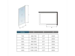 AICA 80x200cm Walk In Schwarz Aluminiumrahmen Duschwand mit Duschregal Handtuchhalter Duschabtrennung 8mm NANO Glass* Regale Schwarz