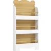 AIYAPLAY Bücherregal für Kinder Kinderregal mit 3 Ablagen aus Holz* Regal Weiß