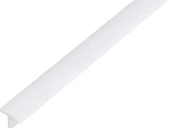 Alberts T-Profil Kunststoff 18 mm x 25 mm x 1.000 mm Weiß* Regal Weiß