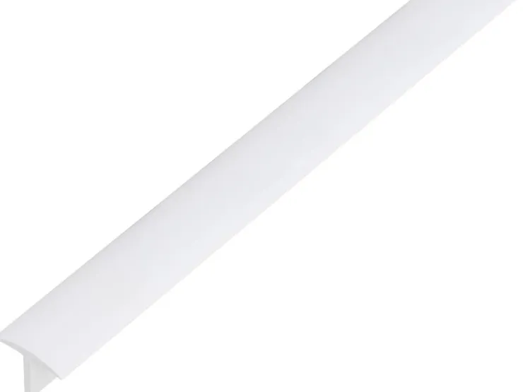 Alberts T-Profil Kunststoff 18 mm x 25 mm x 1.000 mm Weiß* Regal Weiß