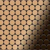 ALLOY Mosaik Fliese Massiv Metall Titan Hochglänzend Kupfer 1,6mm Stark Dome-ti-am 1 Paket mit 10 Matten 0,73 m2 Kupfer* Mosaik