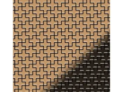 ALLOY Mosaik Fliese Massiv Metall Titan Hochglanz Kupfer 1,6mm Swiss Cross-ti-am 1 Paket mit 10 Matten 0,88 m2 Kupfer* Mosaik