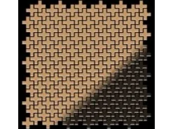 ALLOY Mosaik Fliese Massiv Metall Titan Hochglanz Kupfer 1,6mm Swiss Cross-ti-am 1 Paket mit 10 Matten 0,88 m2 Kupfer* Mosaik