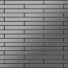 ALLOY Mosaik Fliese Massiv Metall Edelstahl Marine Gebürstet Grau 1,6mm Avenue-s-s-mb 1 Paket mit 10 Matten 0,74 m2 Grau* Mosaik