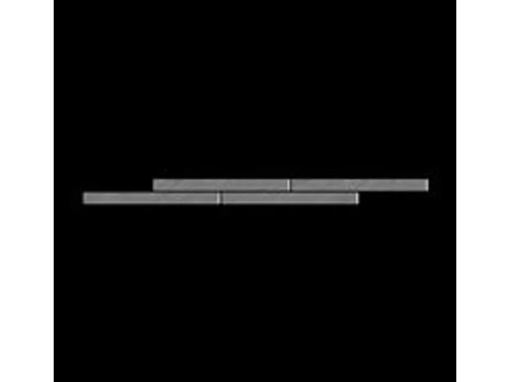 ALLOY Mosaik Fliese Massiv Metall Edelstahl Marine Gebürstet Grau 1,6mm Avenue-s-s-mb 1 Paket mit 10 Matten 0,74 m2 Grau* Mosaik