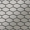 ALLOY Mosaik Fliese Massiv Metall Edelstahl Marine Gebürstet Grau 1,6mm Karma-s-s-mb, 1 Paket mit 10 Matten 0,86 m2 Grau* Mosaik