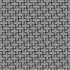 ALLOY Mosaik Fliese Massiv Metall Edelstahl Gebürstet Grau 1,6mm Swiss Cross-s-s-b 1 Paket mit 10 Matten 0,88 m2 Grau* Mosaik