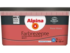 Alpina Farbrezepte Roter Ahorn matt 1 Liter