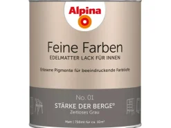 Alpina Feine Farben Lack No. 01 Stärke der Berge® Grau edelmatt 750 ml