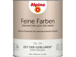 Alpina Feine Farben Lack No. 04 Zeit der Eisblumen® Grau edelmatt 750 ml* Buntlacke|Grundierung