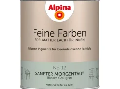 Alpina Feine Farben Lack No. 12 Sanfter Morgentau ® Grau-Grün edelmatt 750 ml* Buntlacke