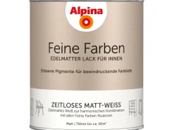Alpina Feine Farben Lack Zeitloses Matt-Weiss 750 ml* Buntlacke|Grundierung