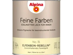 Alpina Feine Farben Lack No. 31 Elfenbein-Rebellin® Gelb edelmatt 750 ml