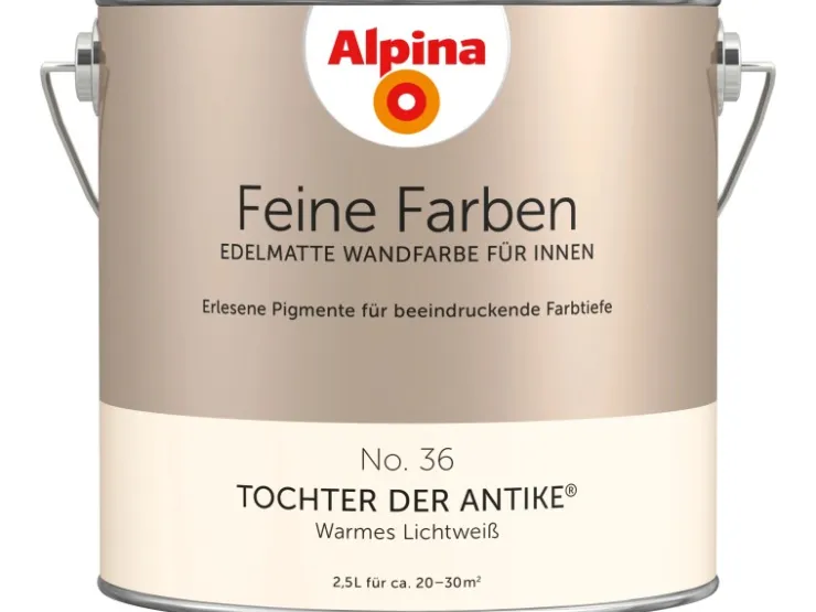 Alpina Feine Farben No. 36 Tochter der Antike® Weiß edelmatt 2,5 l
