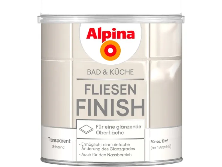 Alpina Fliesen-Finish Bad & Küche 2 Komponenten 750 ml* Speziallacke