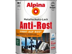 Alpina Metallschutz-Lack Anti-Rost glänzend 2,5 Liter* Speziallacke