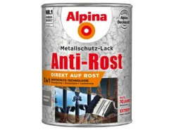 Alpina Metallschutz-Lack Anti-Rost Hammerschlag 2,5 Liter* Speziallacke
