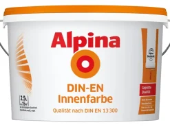 Alpina Wandfarbe DIN-EN Weiß matt 2,5 l* Weißlacke