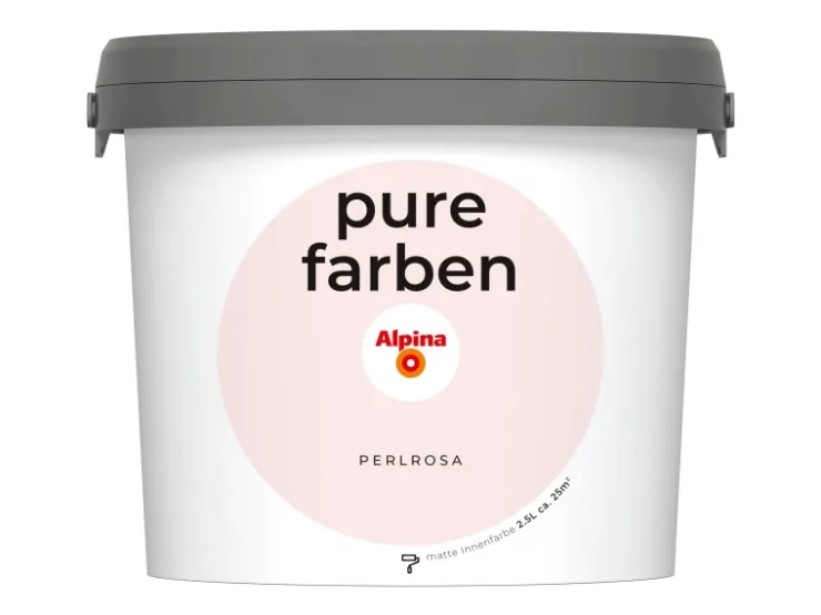 Alpina Wandfarbe Pure Farben Perlrosa 2,5 l