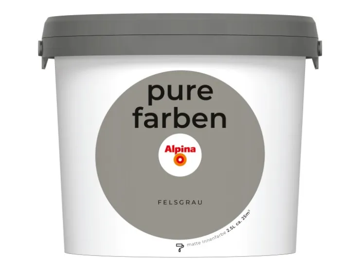 Alpina Wandfarbe Pure Farben 2,5 l* Innenfarben