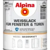 Alpina Weißlack für Fenster & Türen seidenmatt 750 ml