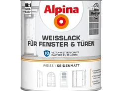 Alpina Weißlack für Fenster & Türen seidenmatt 2 Liter