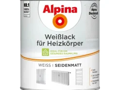 Alpina Weißlack für Heizkörper seidenmatt 750 ml* Grundierung|Weißlacke
