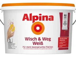 Alpina Wisch und Weg Weiss matt 5 Liter* Weißlacke