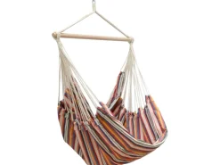 AMANKA Hängesessel bis 150 kg Belastbar 185 x 130 cm Bunte Streifen* Sessel