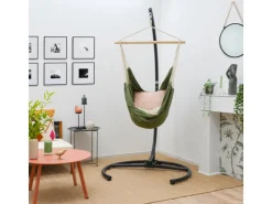 AMANKA XL-Hängesessel bis 100 kg Belastbar 155 x 125 cm Moos