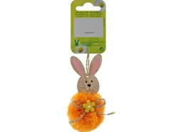 Anhänger Hase 4,5 cm x 4,5 cm x 9 cm Orange* Ostern