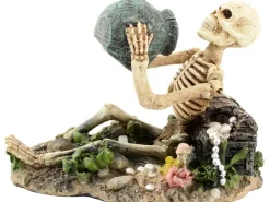 Aquarium-Dekofigur Skelett mit Schatz* Terraristik