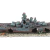 Aquarium-Dekofigur Zerstörer Schiff Klein* Terraristik