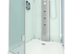 AcquaVapore AquaVapore Duschkabine Komplettdusche D38-00L1 Fertigdusche Dusche 80x80 cm* Hocker