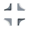 AR Shelving 4 Plastikfüsse für Steckregal mit L-Profil