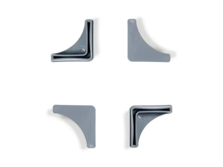 AR Shelving 4 Plastikfüsse für Steckregal mit L-Profil