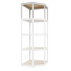 AR Shelving Eckregal Erweiterungmodul Rivet Style 48 x 70 x 40 cm Grauweiß FSC®* Eckregale