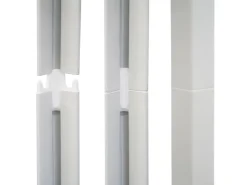 AR Shelving Eckregal Erweiterungmodul Rivet Style 48 x 70 x 40 cm Grauweiß FSC®* Eckregale