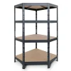 AR Shelving Rivet Eck-Schwerlastregal 180 x 90 x 45 cm 4 Böden Anthrazit FSC®