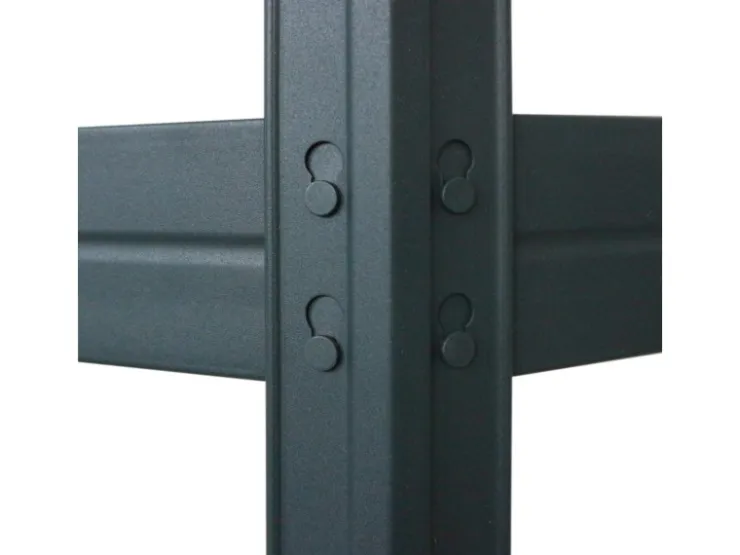 AR Shelving Rivet Eck-Schwerlastregal 180 x 90 x 45 cm 5 Böden Anthrazit FSC®* Holzregale|Eckregale
