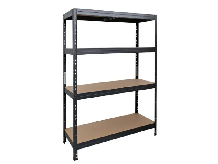 AR Shelving Rivet Schwerlastregal 180 x 120 x 60 cm 4 Böden Anthrazit FSC®* Holzregale