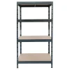 AR Shelving Rivet Schwerlastregal 180 x 90 x 45 cm 4 Böden Anthrazit FSC®