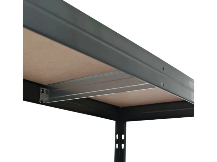 AR Shelving Rivet Schwerlastregal 180 x 150 x 45 cm 4 Böden Anthrazit FSC®