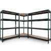 AR Shelving Rivet Set 180 x 210 x 240 x 45 cm mit 4 HDF-Böden Anthrazit* Metallregale|Kellerregale