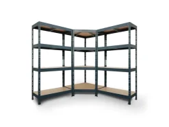 AR Shelving Rivet Set 180 x 180 x 180 x 45 cm mit 4 HDF-Böden Anthrazit* Metallregale|Kellerregale