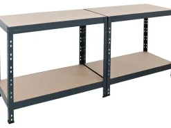 AR Shelving Schwerlast-Steckregal Rivet L 180cm x 120cm x 45cm 4B FSC®
