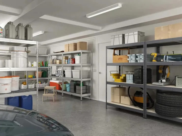 AR Shelving Schwerlast-Steckregal Rivet M 180cm x 90 cm x 40cm 5B FSC®* Aufbewahrung